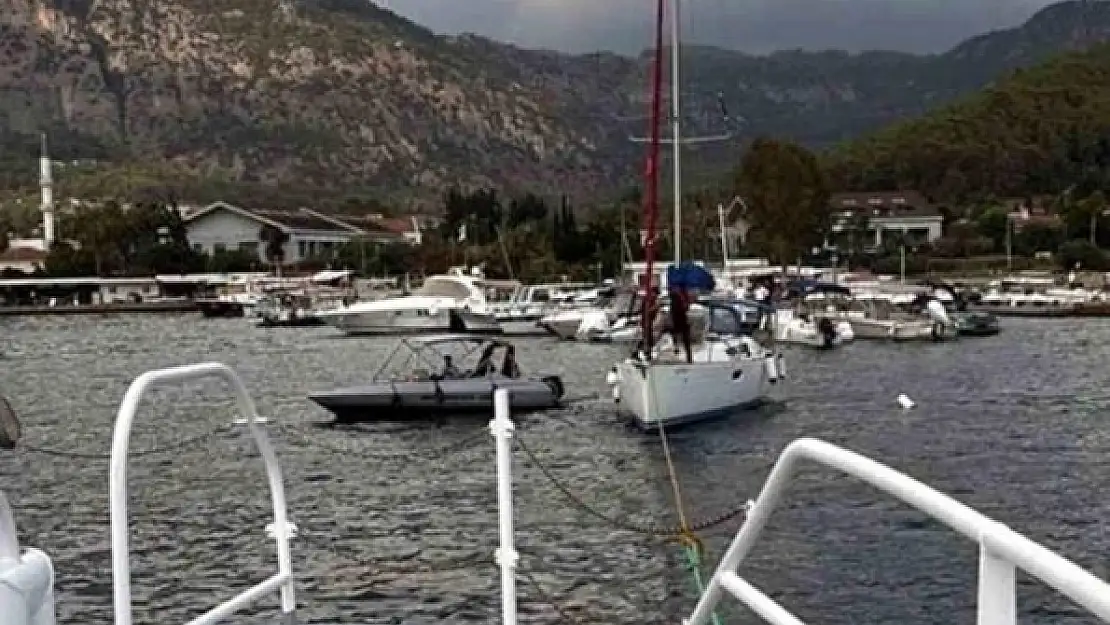 GÖCEK MAHALLESİNDE SÜRÜKLENEN TEKNE KURTARILDI