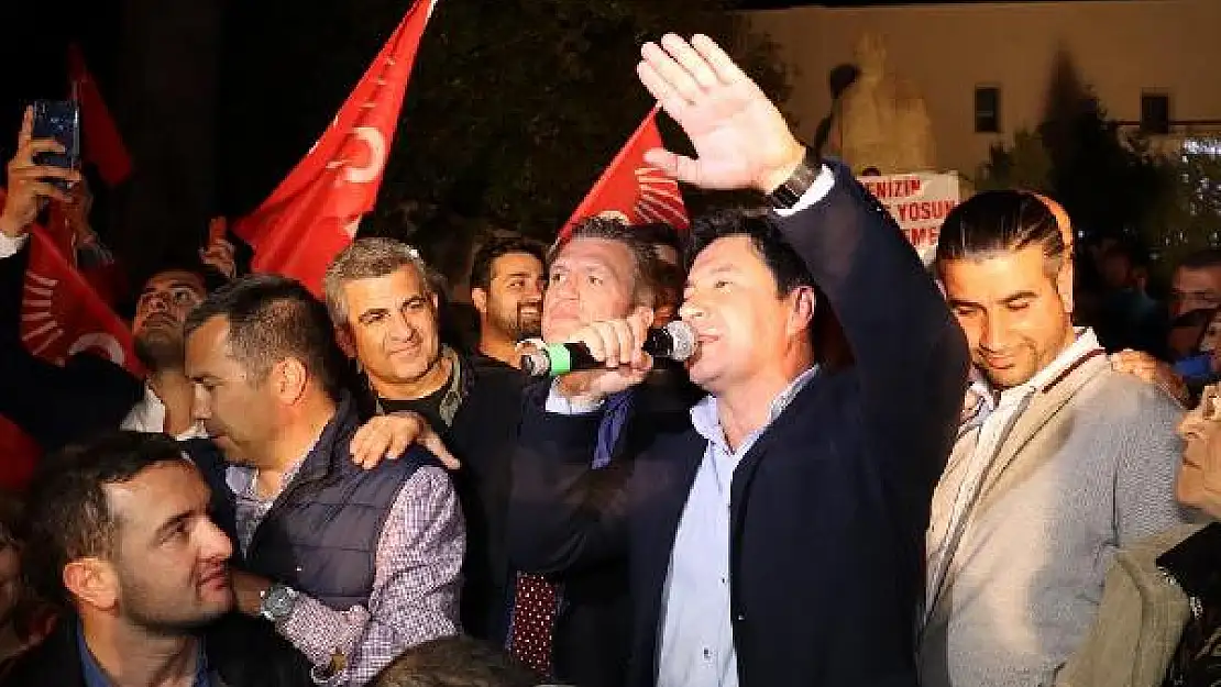 BODRUM'DA CHP'Lİ ADAYDAN ZAFER KUTLAMASI
