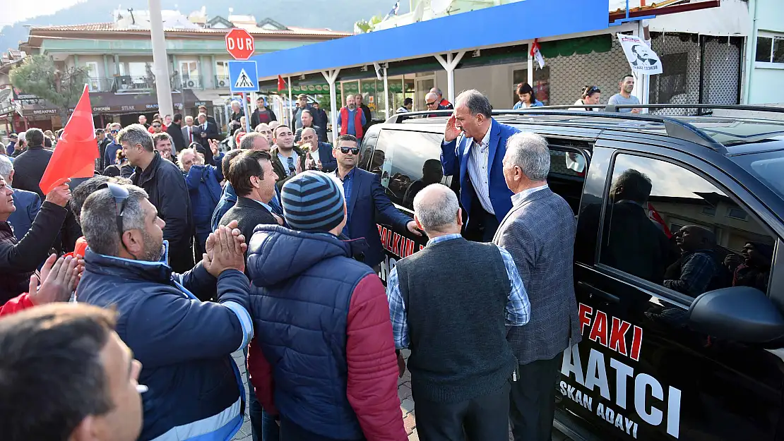 MARMARİS'TE BAĞIMSIZ ADAY BEHÇET SAATCI ÇOŞKUSU