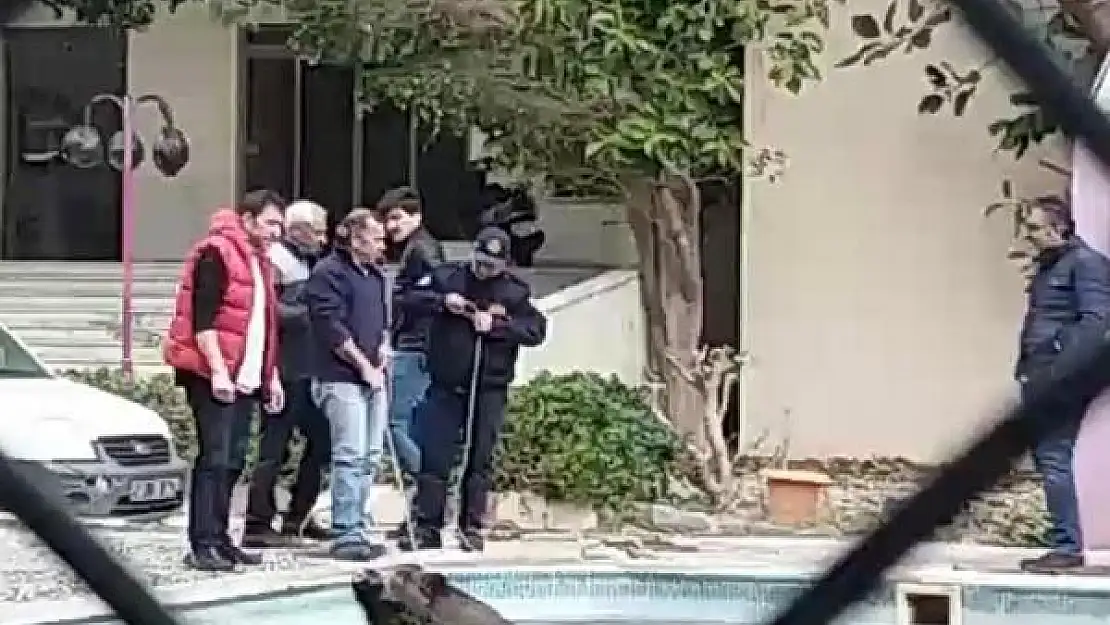 MARMARİS'TE OTEL HAVUZUNA DOMUZ DÜŞTÜ