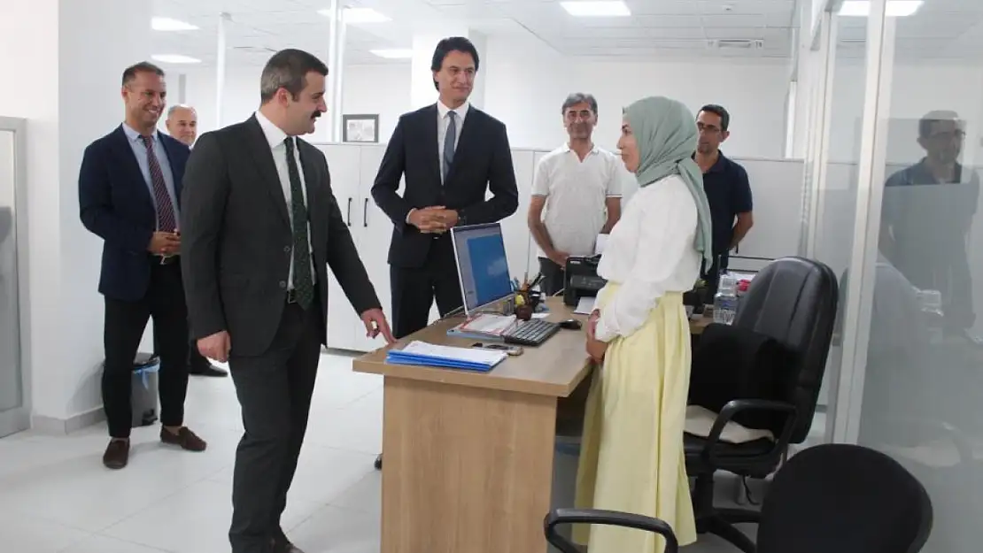 Kaymakam Kuyumcu'dan Milli Eğitim Müdürlüğüne ziyaret