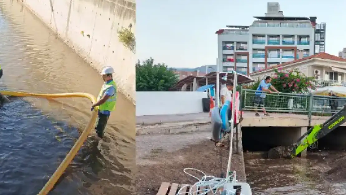 Ketenci Deresi'ne MUSKİ müdahalesi! Temizlik yapıldı