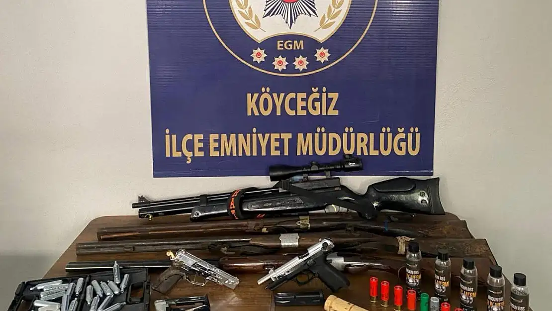 Köyceğiz'de silah ve bıçak operasyonu: Şüpheli Uşak'ta yakalandı