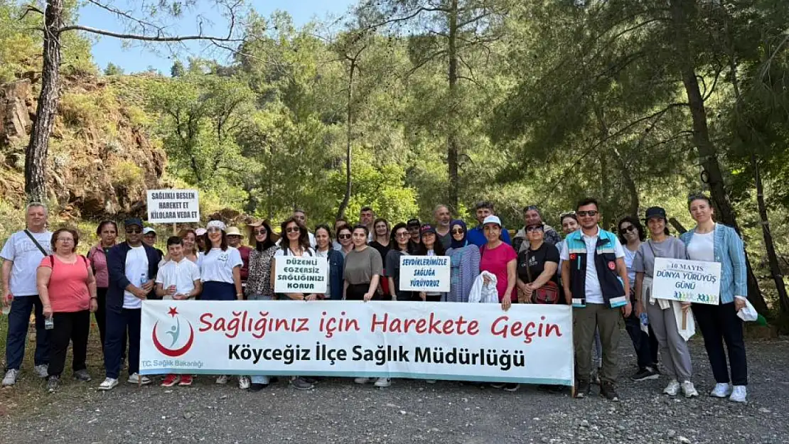 Köyceğiz Devlet Hastanesi'nden sağlıklı yaşam için doğa yürüyüşü