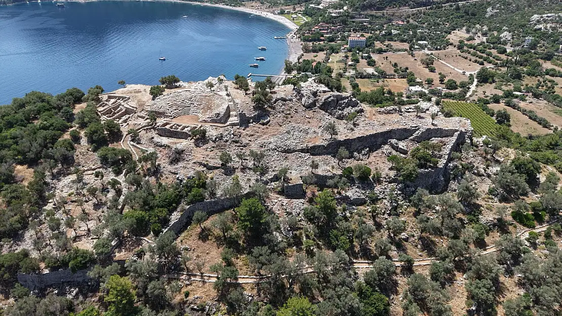 Marmaris'te 3 yıllık çalışma sona erdi! Amos Antik Kentin'deki çevre düzenlenmesi tamamlandı