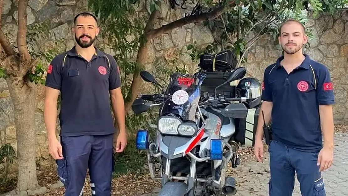 Marmaris ve Bodrum'da motosikletli 112 ekipleri görev başında!