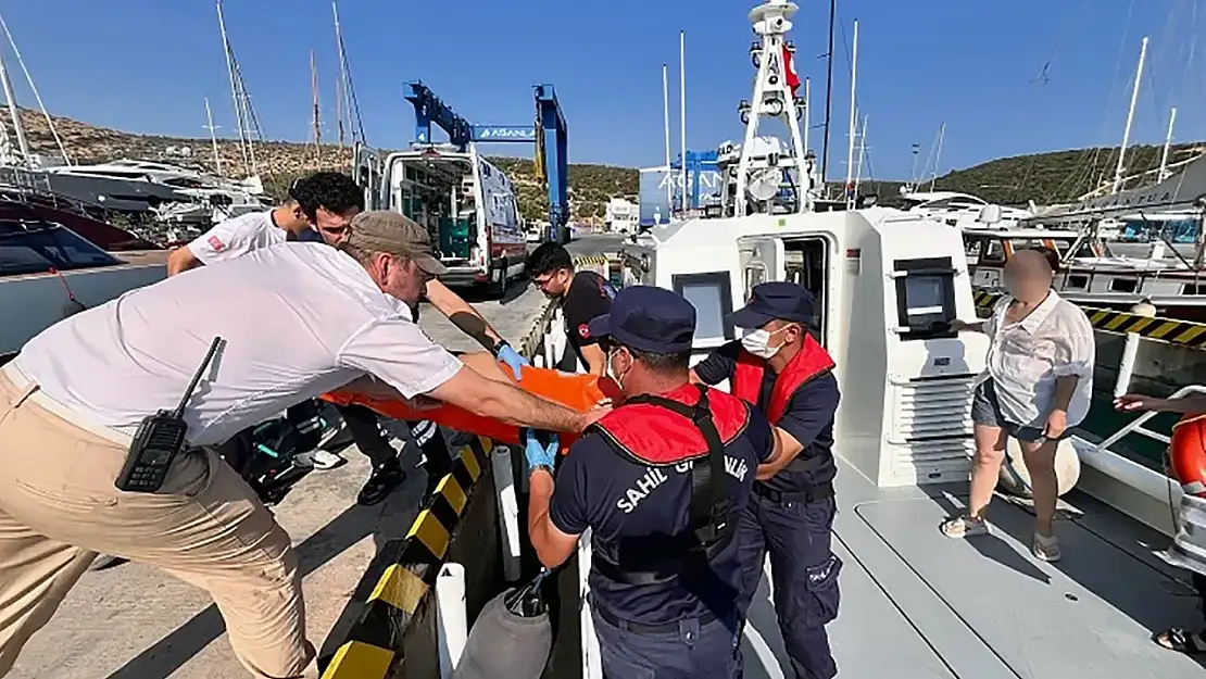 Marmaris ve Bodrum'da teknelerde yaralananlara müdahale!
