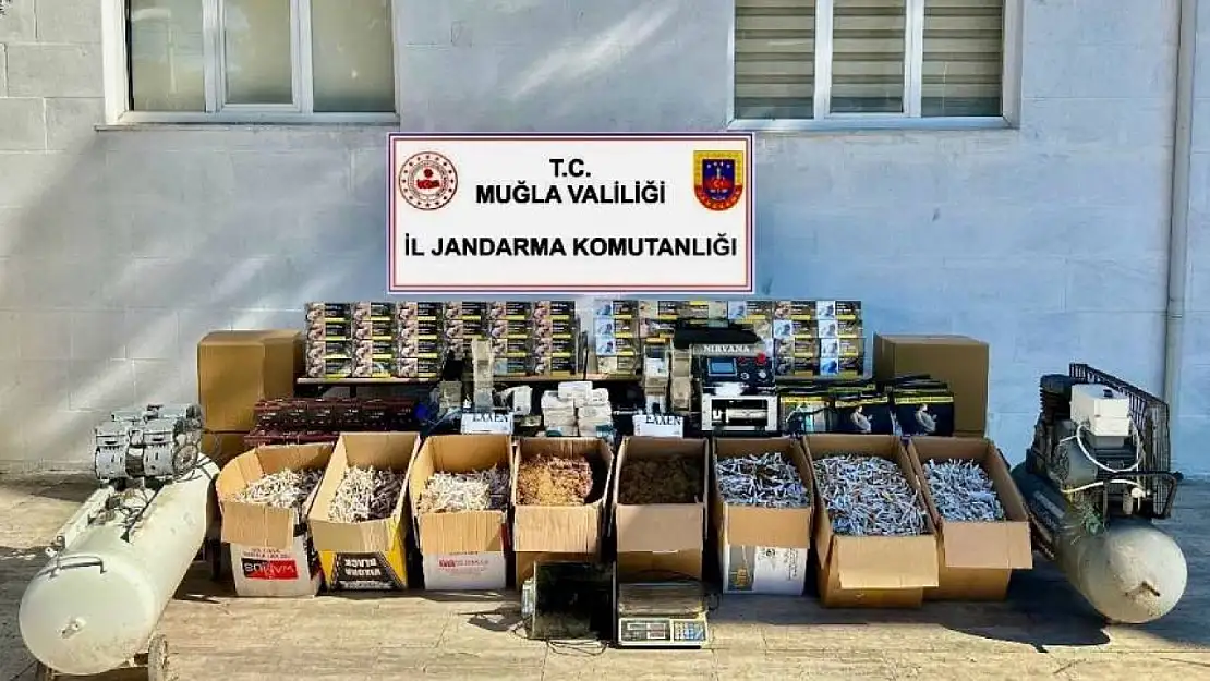 Menteşe ve Yatağan'da jandarmadan kaçak tütün operasyonu: 3 gözaltı