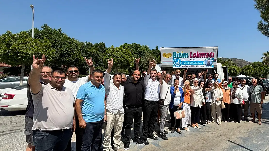 Ortaca Ülkü Ocakları hayatını kaybeden başkan Ali Eren için lokma hayrı düzenledi