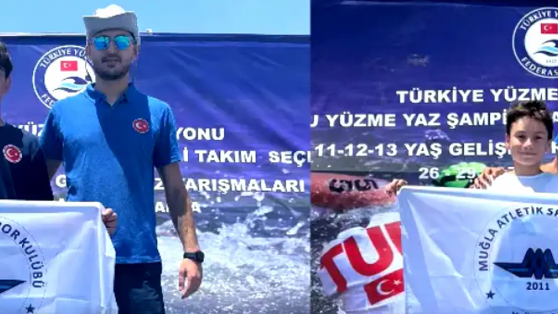 Muğlalı yüzücüler Alanya'dan milli forma ve madalya ile döndüler