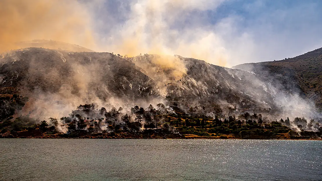 Sakız Adası'ndaki yangın ile ilgili 1 kişi gözaltına alındı