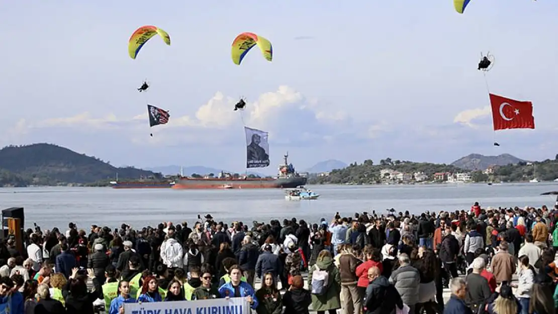 Şehit Tayyareci Fethi Bey, ölümünün 111. yılında isminin verildiği Fethiye'de anıldı