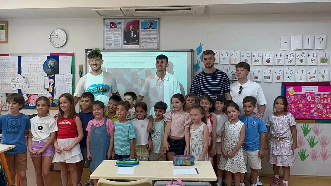 Trabzonspor'un genç yetenekleri Marmaris'te! Miniklerin gönüllerini fethettiler