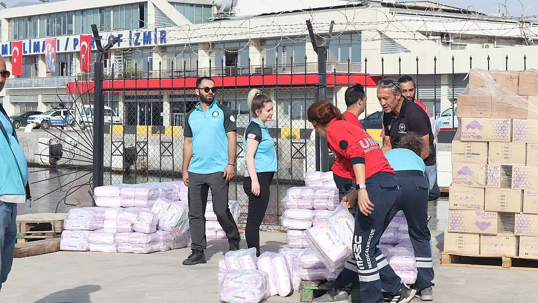 GAZZE'YE SAĞLIK MALZEMESİ İZMİR'DEN TAŞINACAK