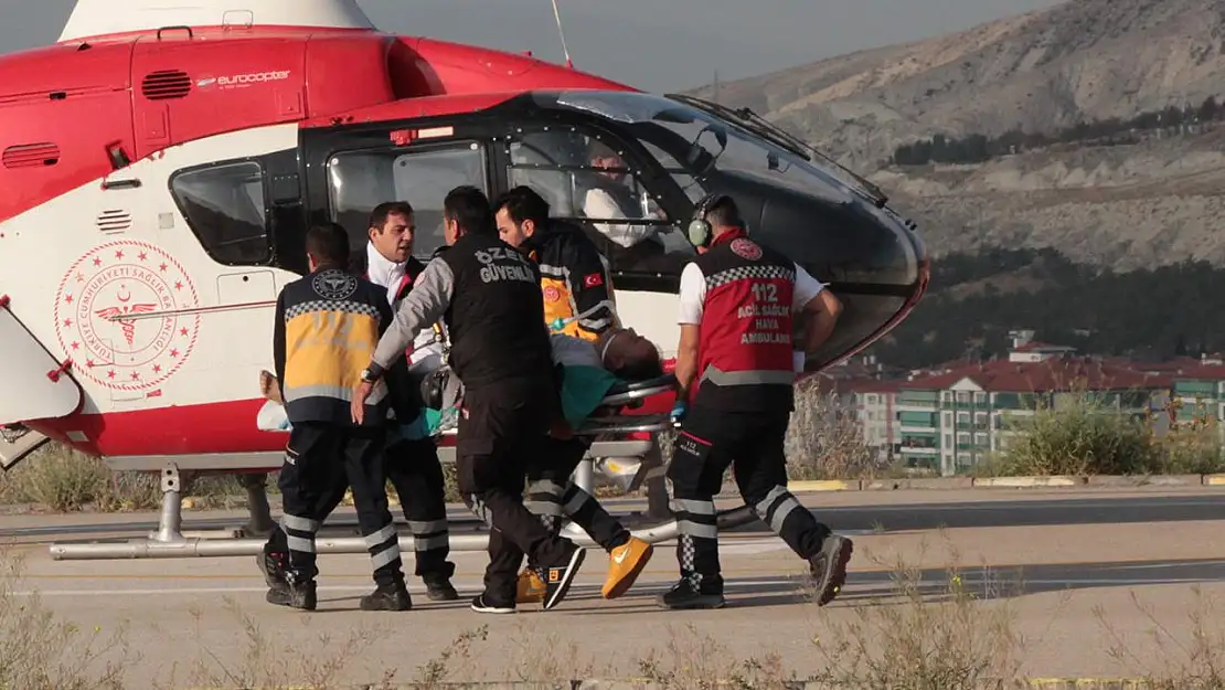 KALP KRİZİNE HAVA AMBULANSLI MÜDAHALE