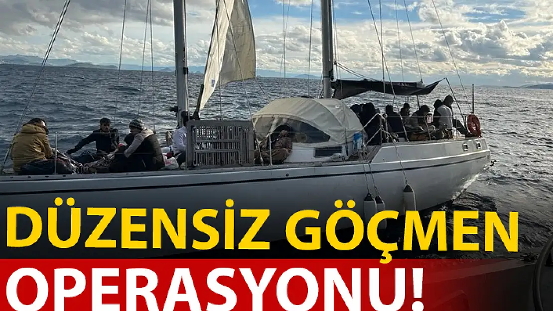 BODRUM'DA DÜZENSİZ GÖÇMEN OPERASYONU!