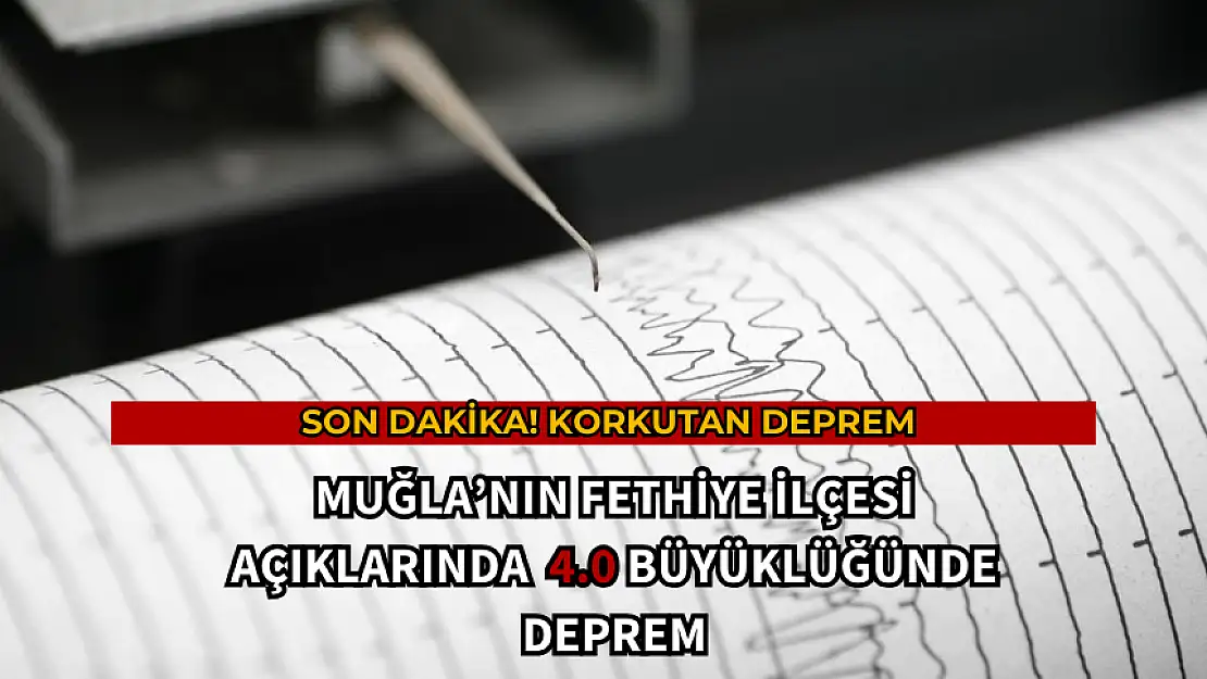 SON DAKİKA! AKDENİZ AÇIKLARINDA 4.0 BÜYÜKLÜĞÜNDE DEPREM