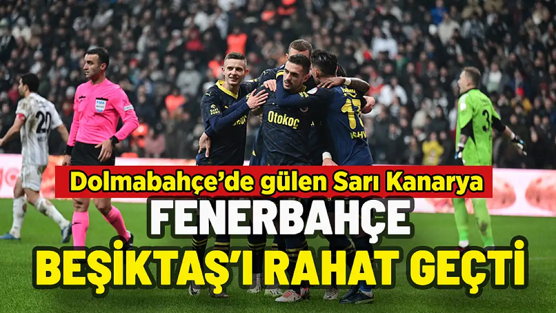 FENERBAHÇE BEŞİKTAŞ'I DOLMABAHÇE'DE RAHAT GEÇTİ