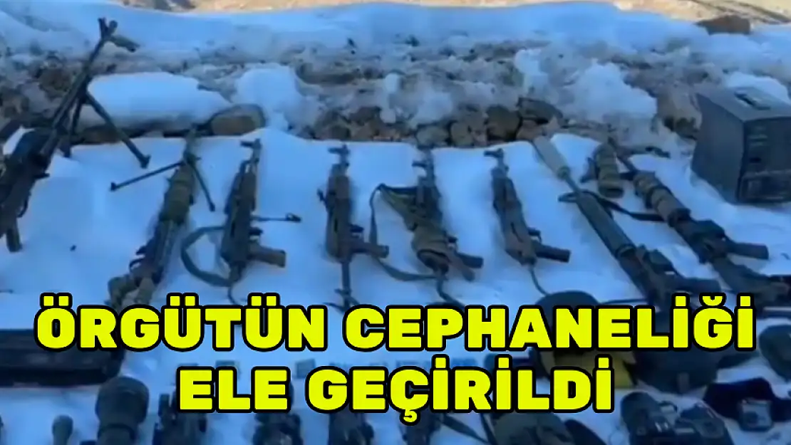ÖRGÜTÜN CEPHANELİĞİ ELE GEÇİRİLDİ