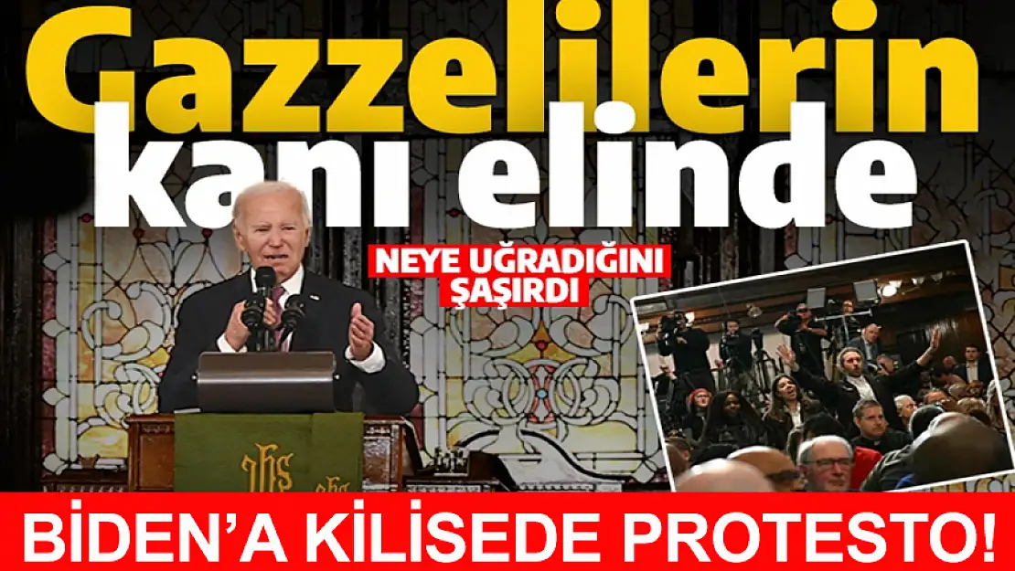 NEYE UĞRADIĞINI ŞAŞIRDI: BİDEN'A KİLİSEDE PROTESTO!