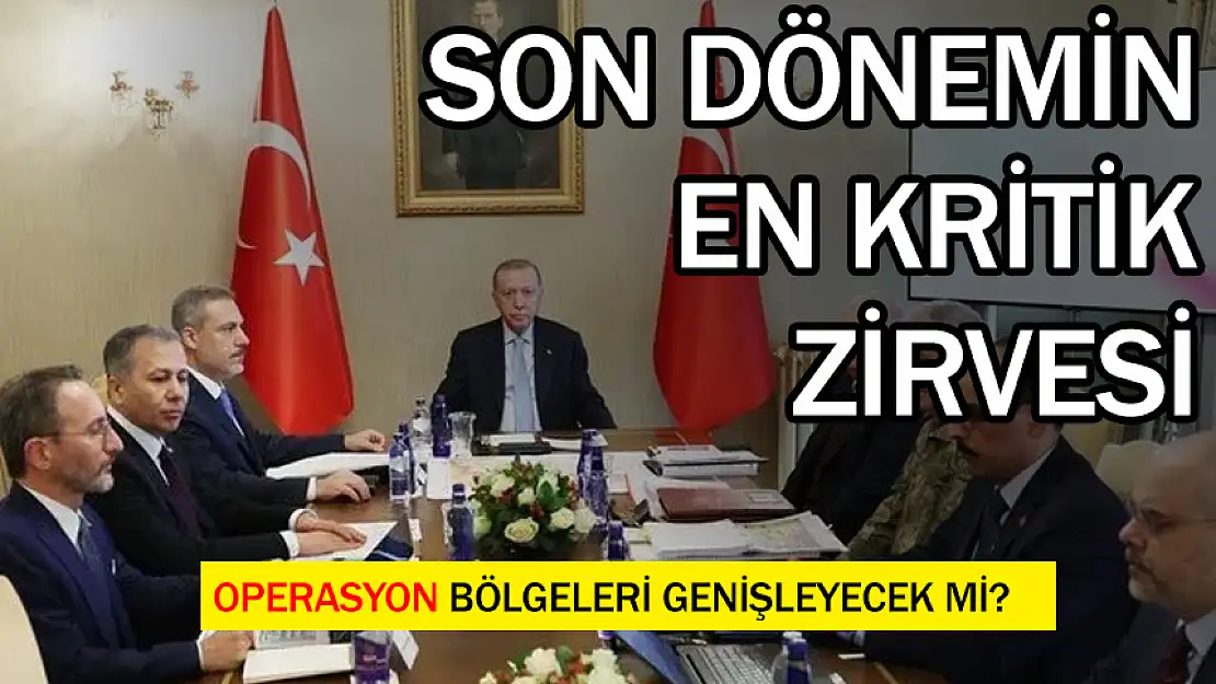CUMHURBAŞKANI ERDOĞAN'IN DOLMABAHÇE'DEKİ KRİTİK ZİRVESİ SONA ERDİ