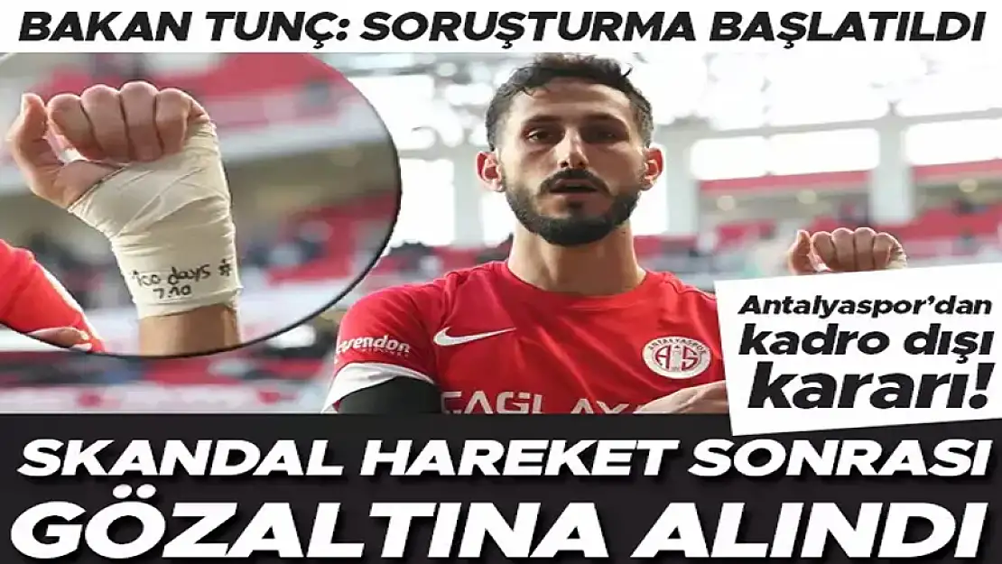 ANTALYASPORLU FUTBOLCU DİKKAT ÇEKEN GOL SEVİNCİ SONRASI GÖZALTINA ALINDI