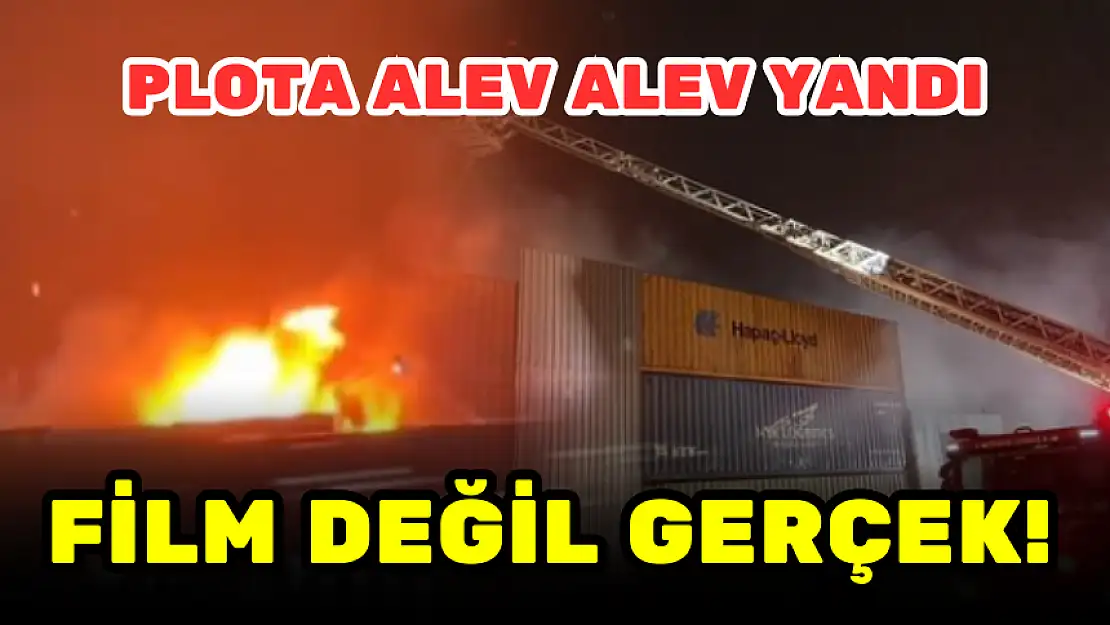 FİLM DEĞİL GERÇEK! PLOTA ALEV ALEV YANDI