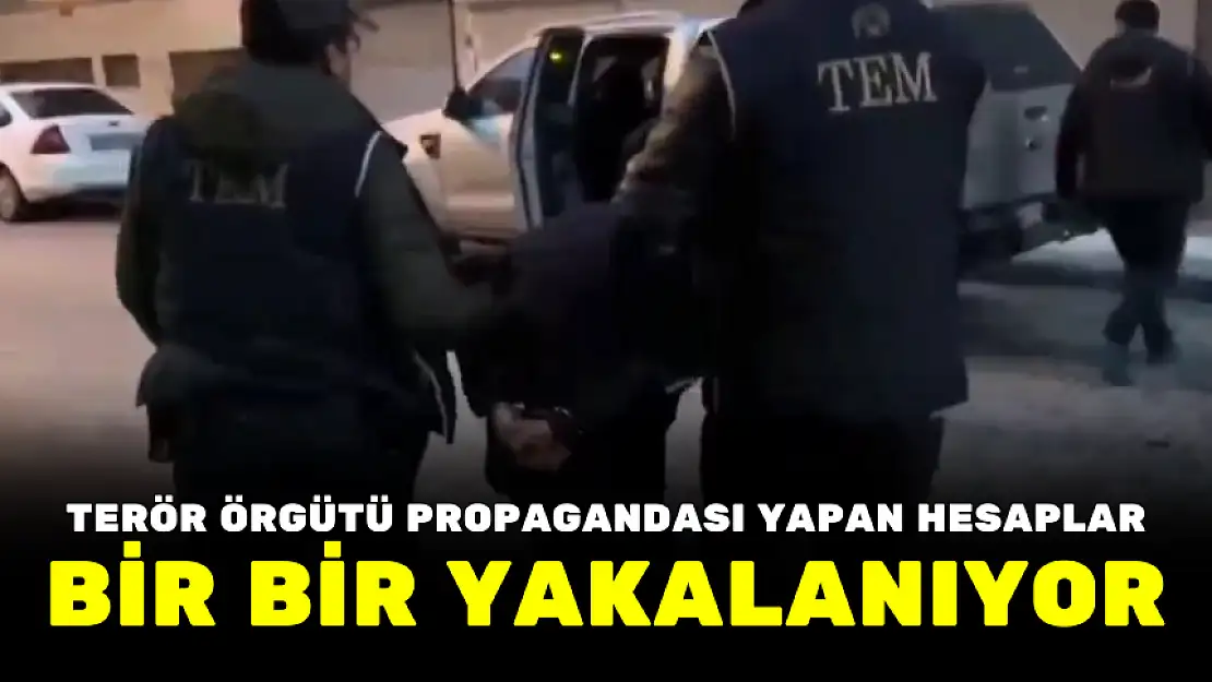 TERÖR ÖRGÜTÜ PROPAGANDASI YAPAN HESAPLAR BİR BİR YAKALANIYOR