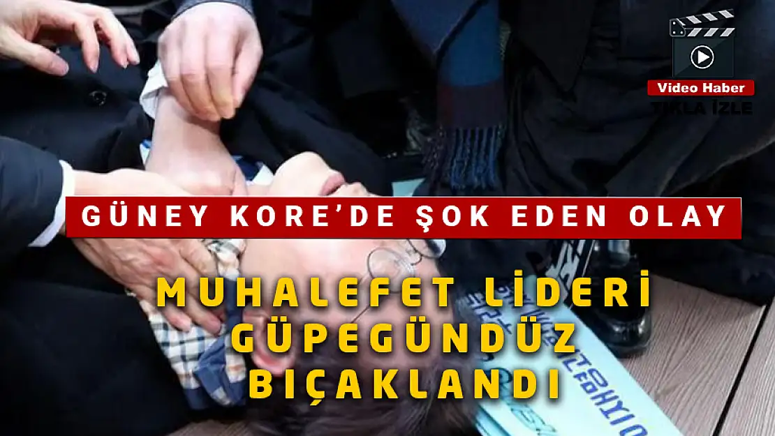 SON DAKİKA! GÜNEY KORE MUHALEFET LİDERİ BOYNUNDAN BIÇAKLANDI