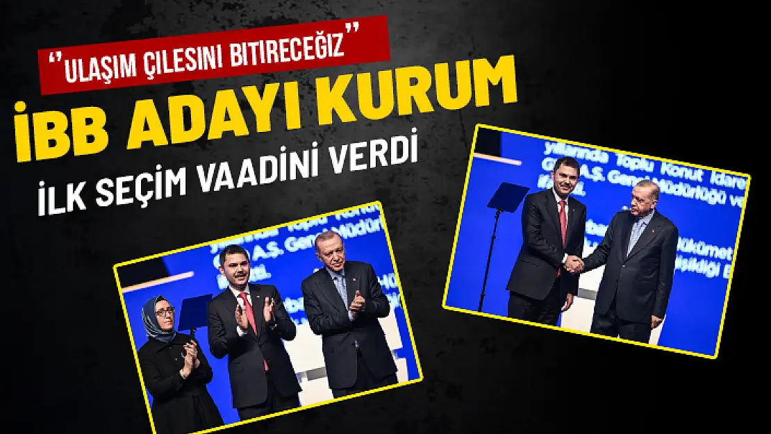 İBB ADAYI MURAT KURUM '' ULAŞIM ÇİLESİNİ BİTİRECEĞİZ ''