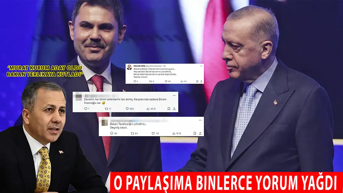 BAKAN YERLİKAYA PAYLAŞTI SOSYAL MEDYA İKİYE BÖLÜNDÜ