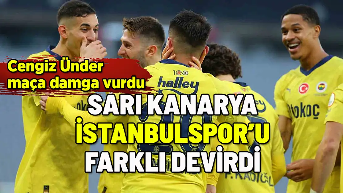 FENERBAHÇE İSTANBULSPOR'U FARKLI DEVİRDİ: CENGİZ ÜNDER DAMGA VURDU