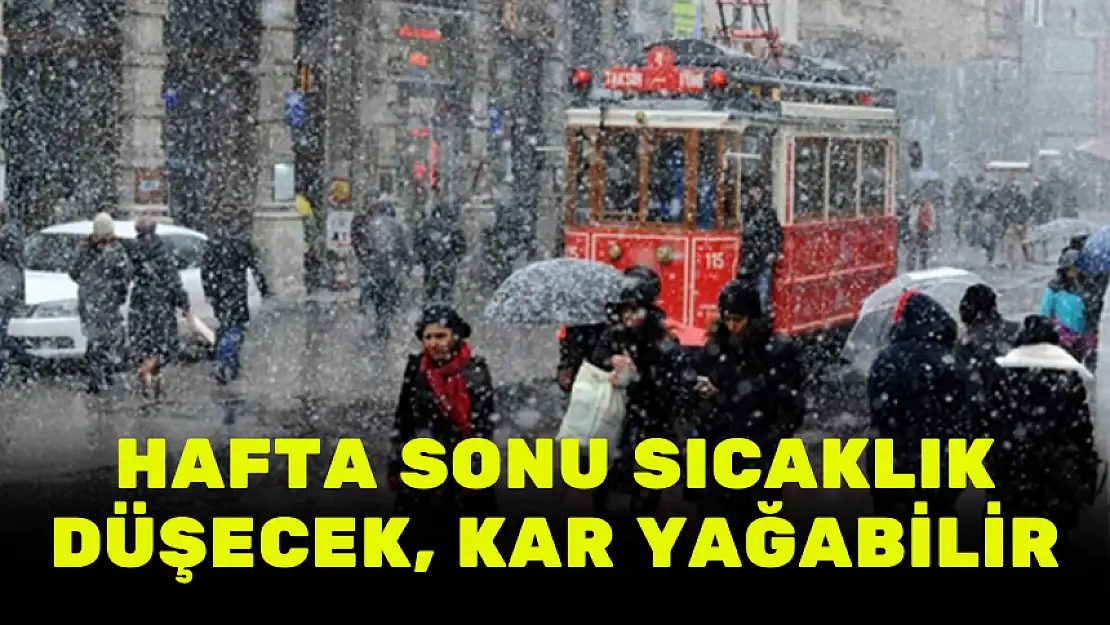 HAFTA SONU SICAKLIK DÜŞECEK, KAR YAĞABİLİR