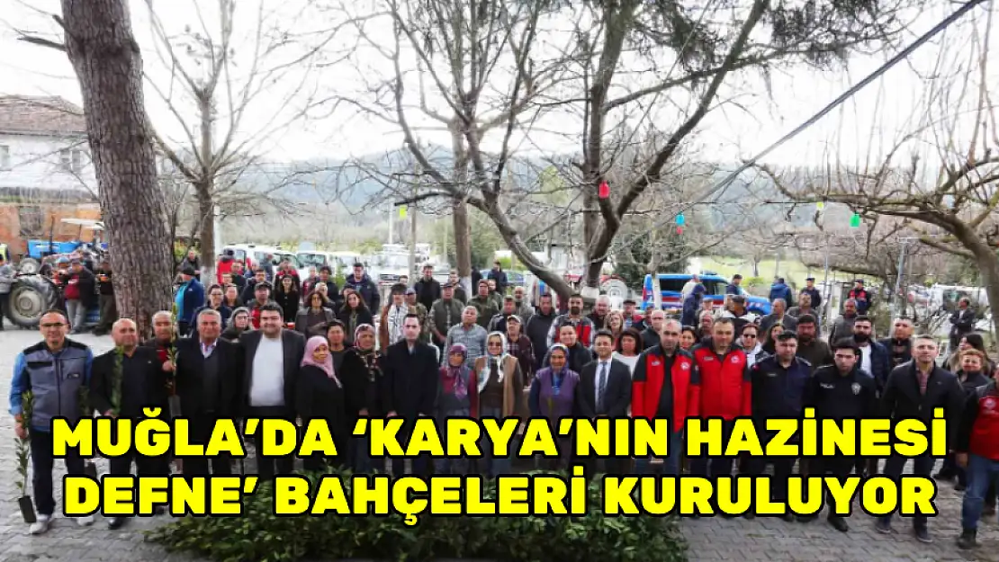 MUĞLA'DA 'KARYA'NIN HAZİNESİ DEFNE' BAHÇELERİ KURULUYOR