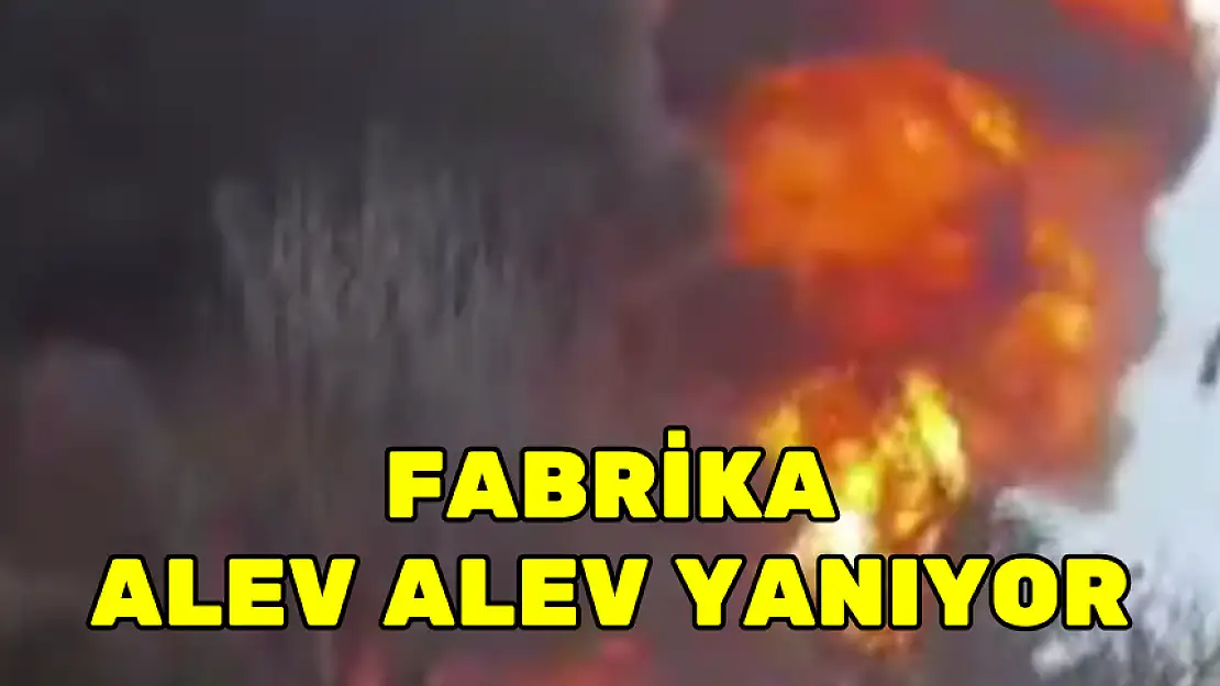 FABRİKA ALEV ALEV YANIYOR