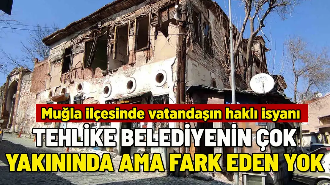BELEDİYENİN ÇOK YAKININDAKİ TEHLİKENİN FARKINDA OLAN YOK!