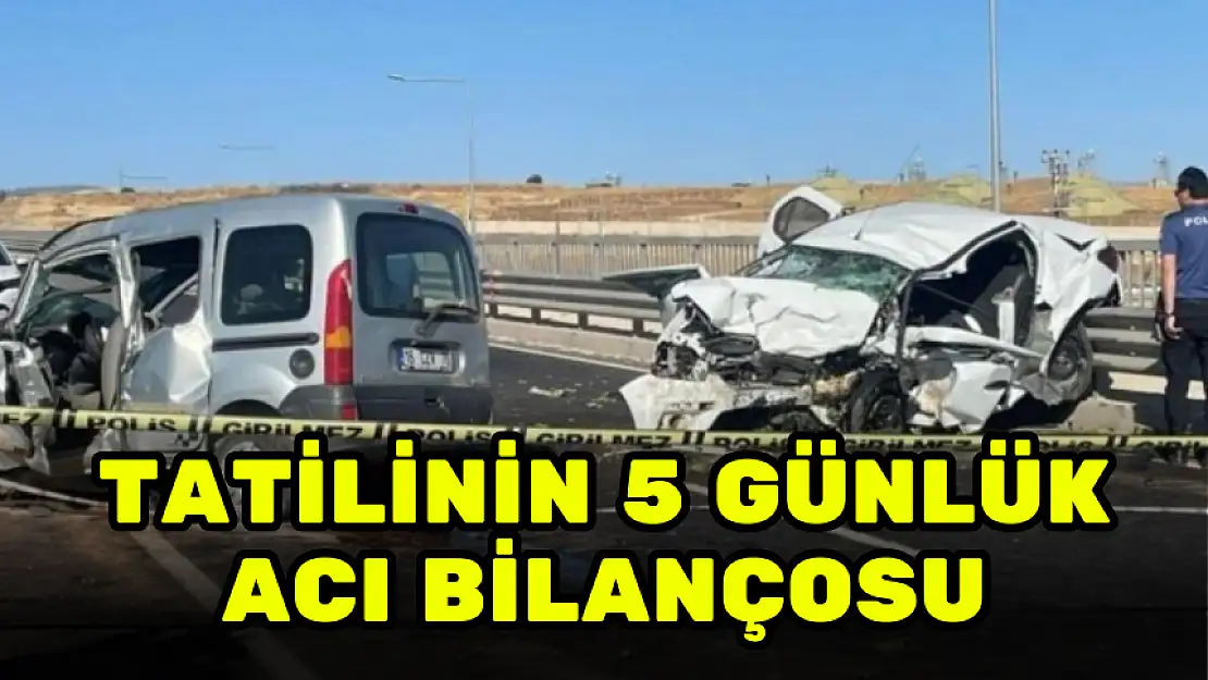 TATİLDE YOLLAR YİNE KAN GÖLÜNE DÖNDÜ