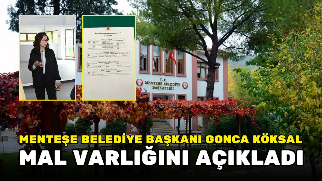 BAŞKAN KÖKSAL, AÇIKLADIĞI MAL BEYANINI PANOYA ASTI