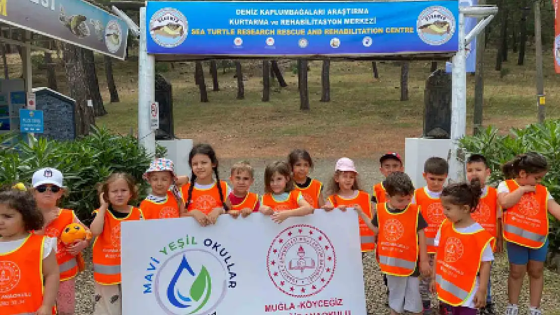 KÖYCEĞİZLİ ÇOCUKLARA DENİZ KAPLUMBAĞALARI TANITILDI