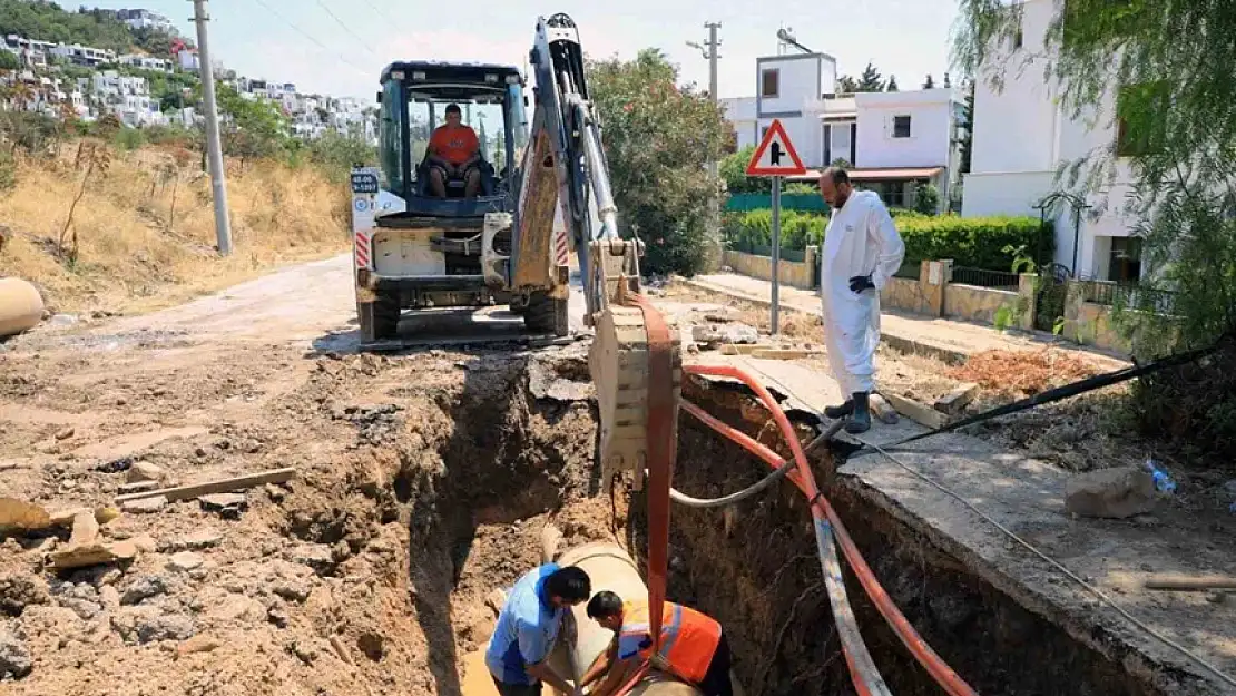 MUSKİ'NİN BODRUM'DAKİ SU KESİNTİSİ MESAİSİ ARALIKSIZ 16 SAAT SÜRDÜ