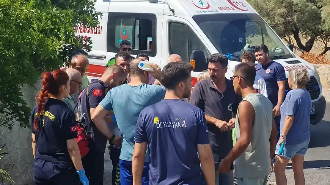 BODRUM'DA KAZA SONRASI ORTALIK SAVAŞ ALANINA DÖNDÜ! OLAY YERİNİ JOPLARLA BASTILAR