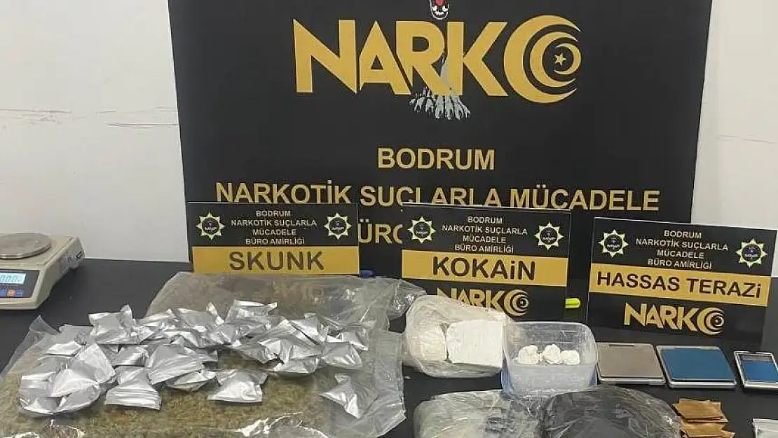 BODRUM'DA KOKAİNCİLERE DARBE! 5 ŞÜPHELİ GÖZALTINA ALINDI