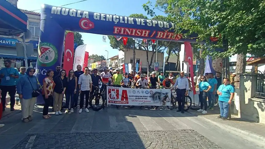 ULA'DA 30 AĞUSTOS DAĞ BİSİKLETİ MARATON YARIŞI KOŞULDU