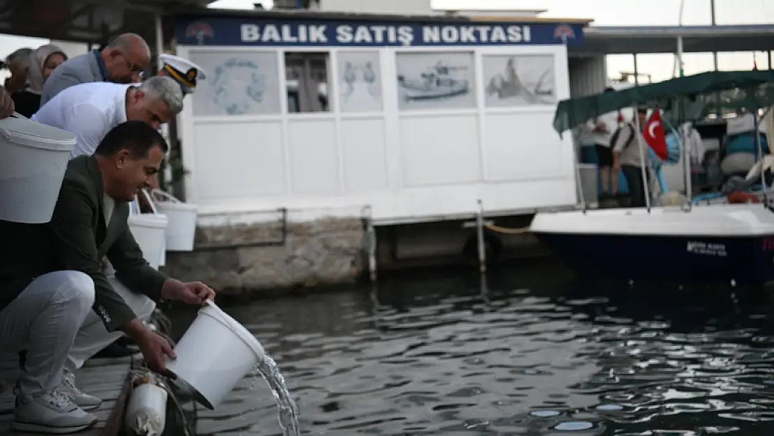 SU ÜRÜNLERİ AV SEZONU AÇILIŞI: DENİZE 40 BİN LEVREK BIRAKILDI