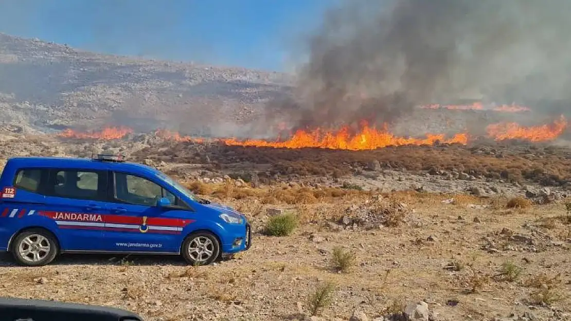 Bodrum'da ot yangını: İki saat sonra kontrol altına alındı