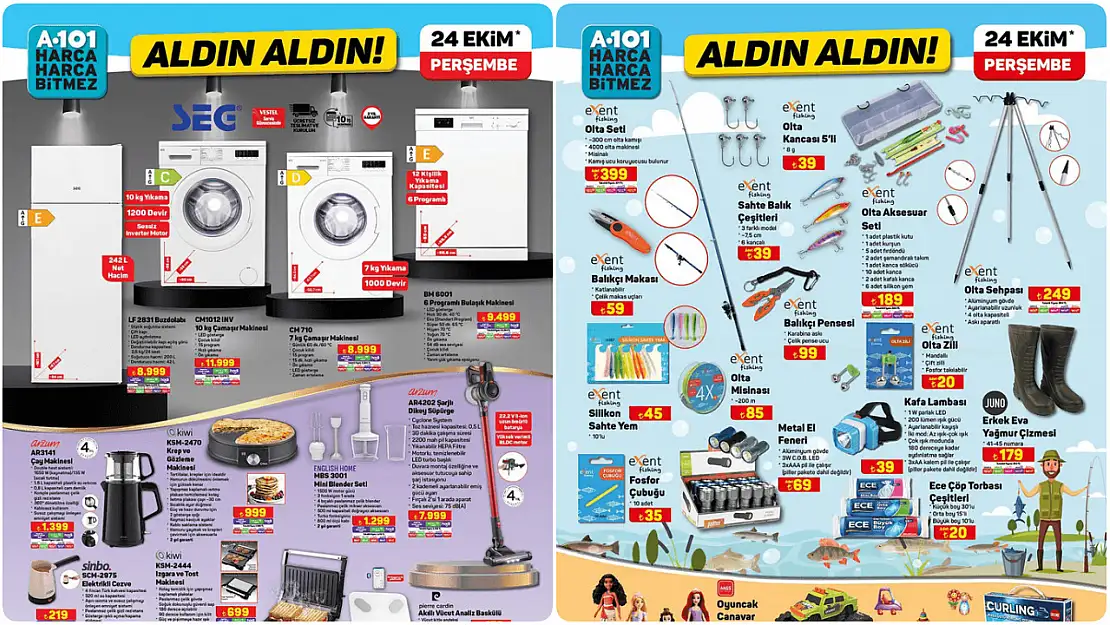 A101 24 Ekim 2024 aktüel ürünler! İşte 24 Ekim'de A101'in Perşembe fırsat indirimleri