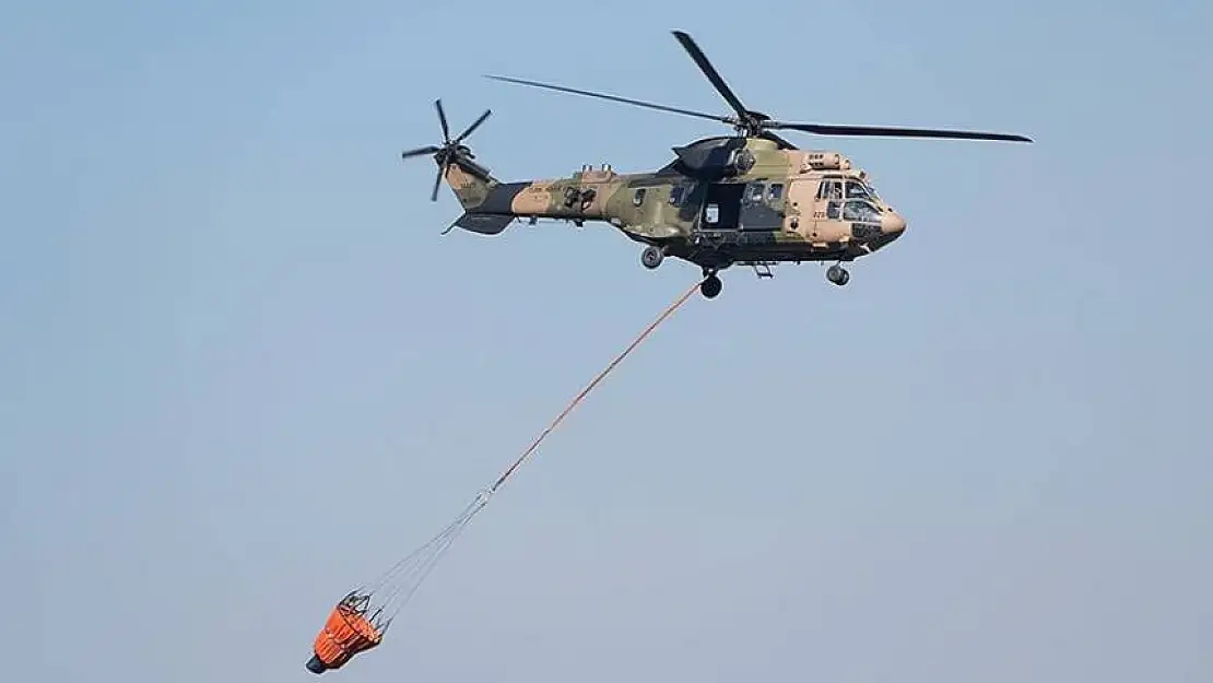 MSB, Dalaman'daki orman yangını söndürme çalışmaları için 5 helikopter görevlendirdi