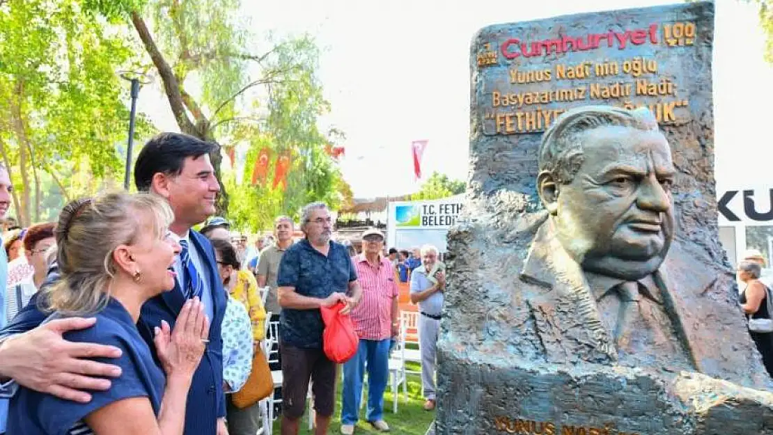 Yunus Nadi Parkı ve Anıtı Fethiye'ye törenle kazandırıldı