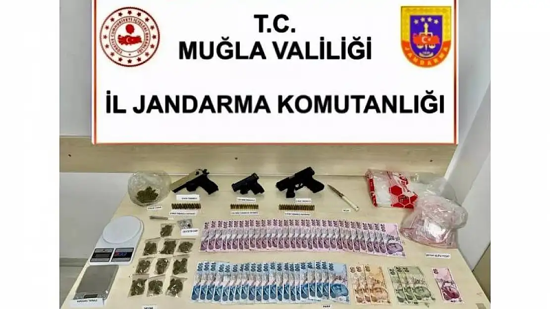 Fethiye'de uyuşturucu ve silah operasyonu: 6 gözaltı