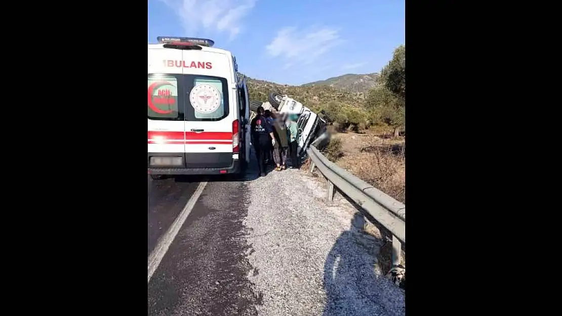 Milas'ta trafik kazası: Tır devrilmesi sonucu 1 yaralı